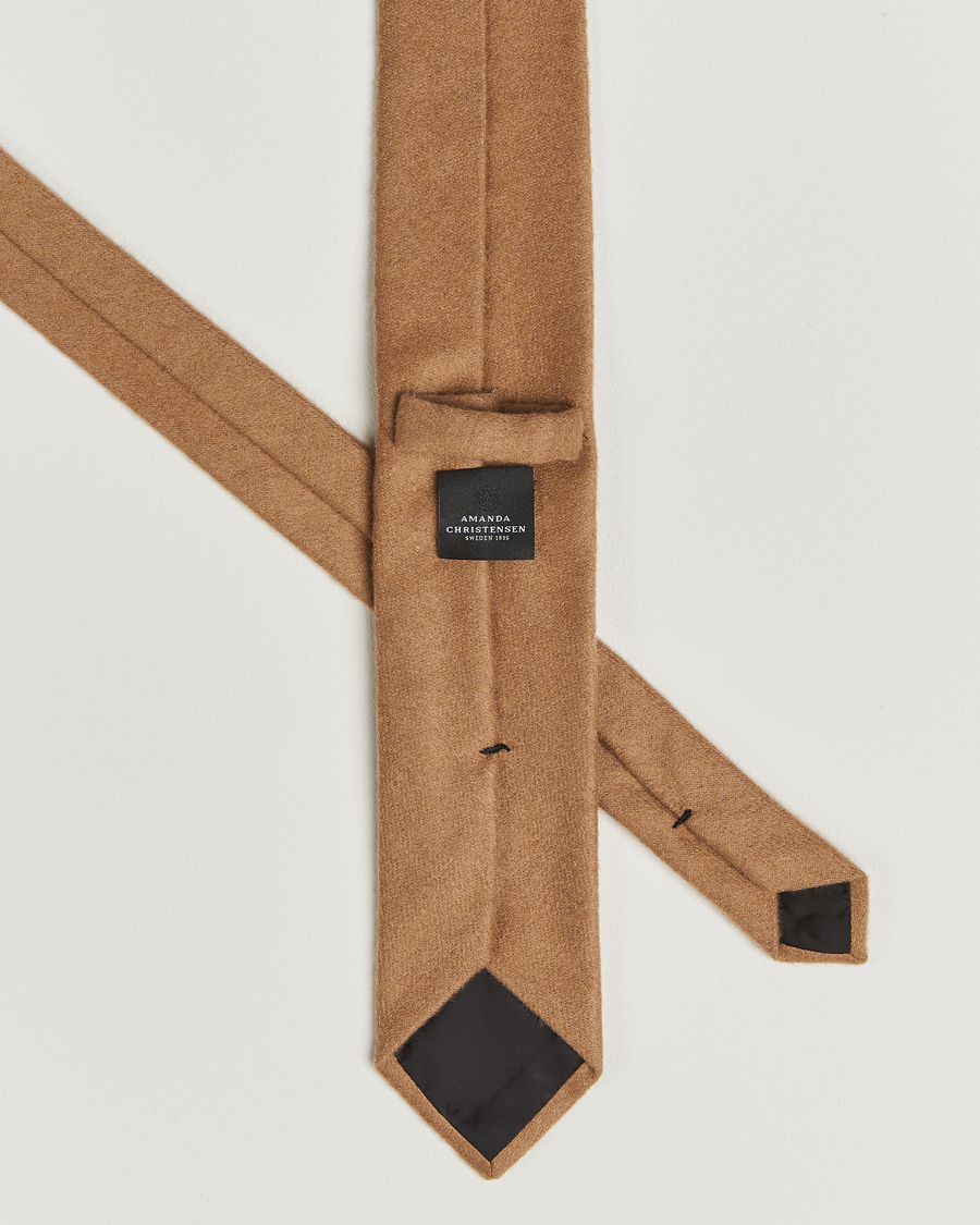 Herre | Slips | Amanda Christensen | Cashmere 8cm Tie Camel