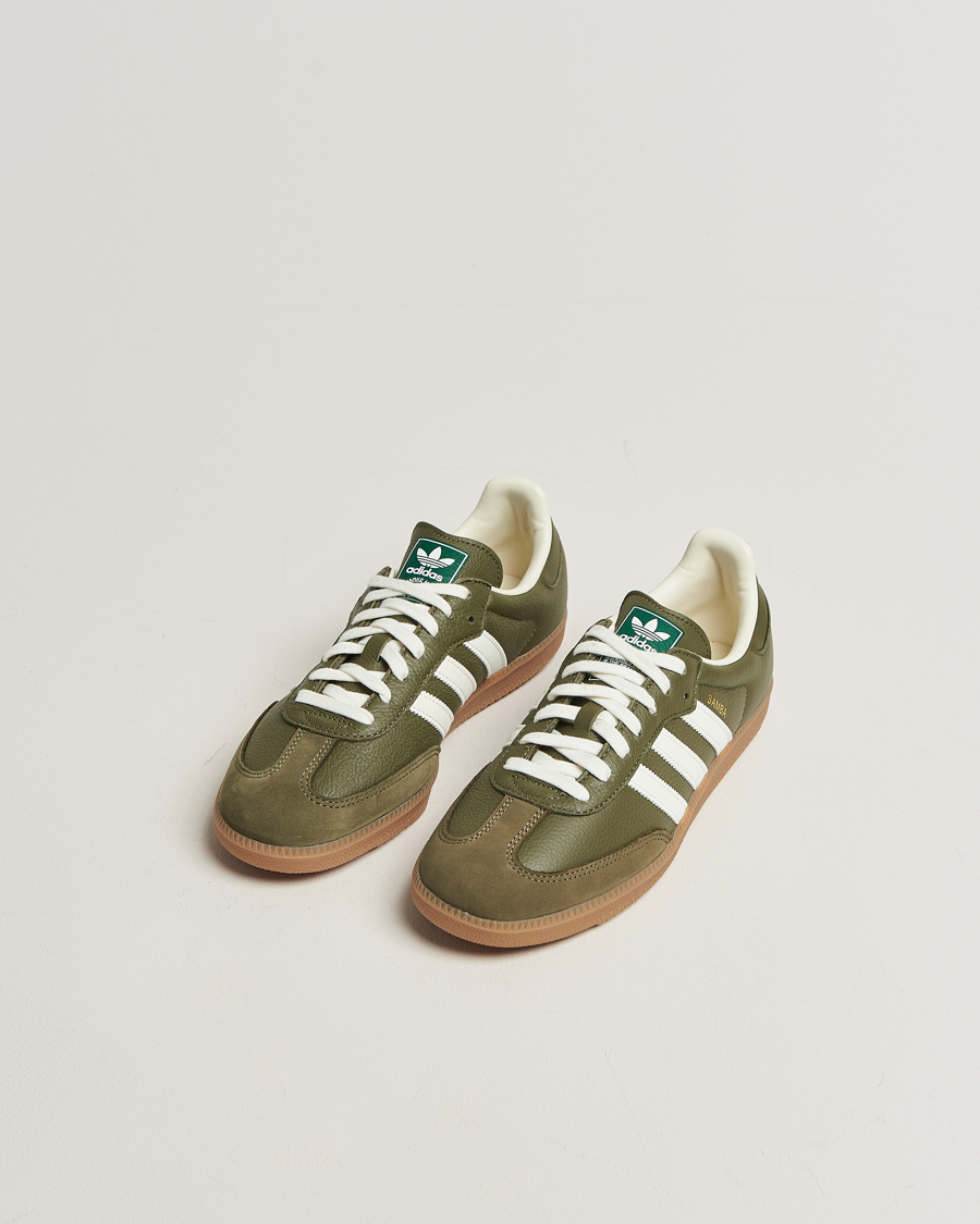 Herre | Sneakers | adidas Originals | Samba OG Sneaker Khaki Green/Off White