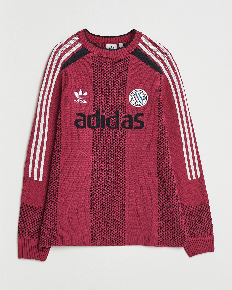 Herre | Gensere | adidas Originals | Knitted Football Sweater Legacy Burgundy