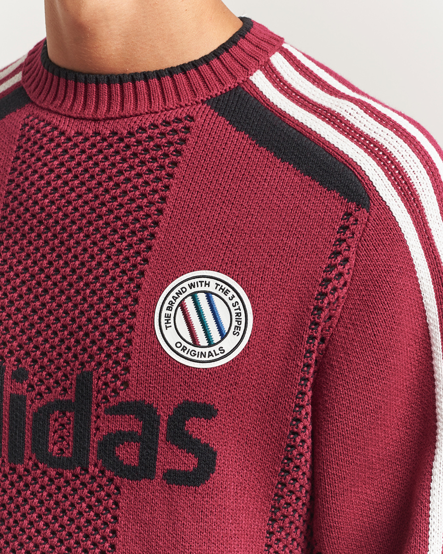 Herre | Gensere | adidas Originals | Knitted Football Sweater Legacy Burgundy
