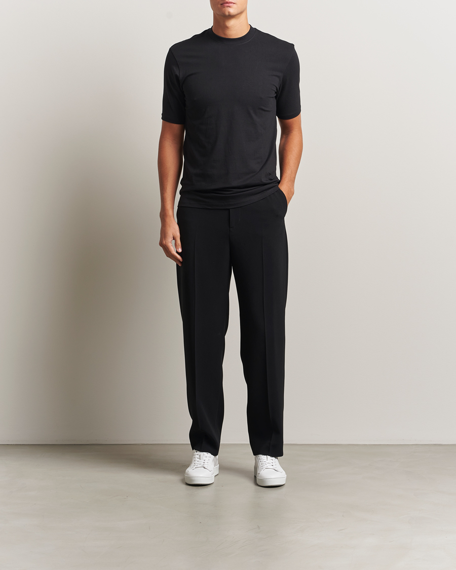 Herre | T-Shirts | Bread & Boxers | High Neck T-Shirt Black