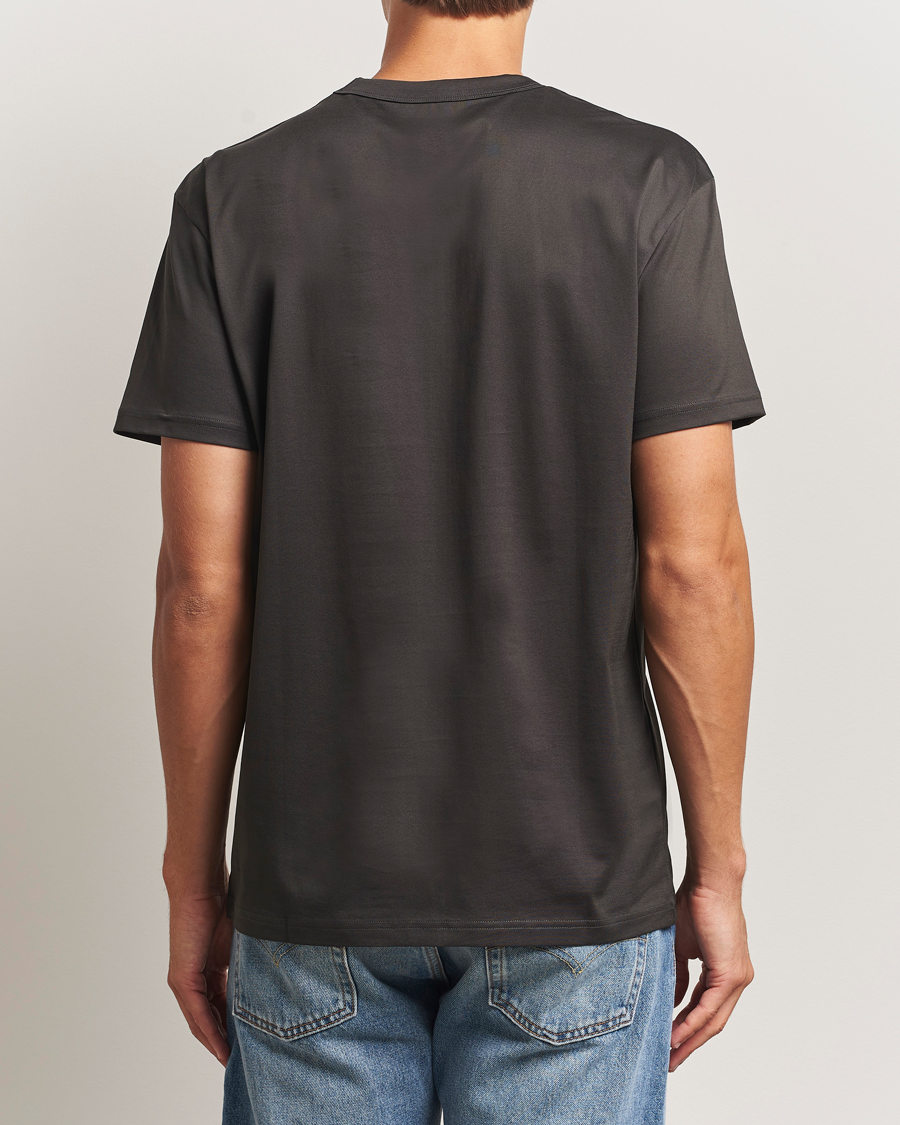 Herre | T-Shirts | Bread & Boxers | Pima Cotton Crew Neck T-Shirt Charcoal