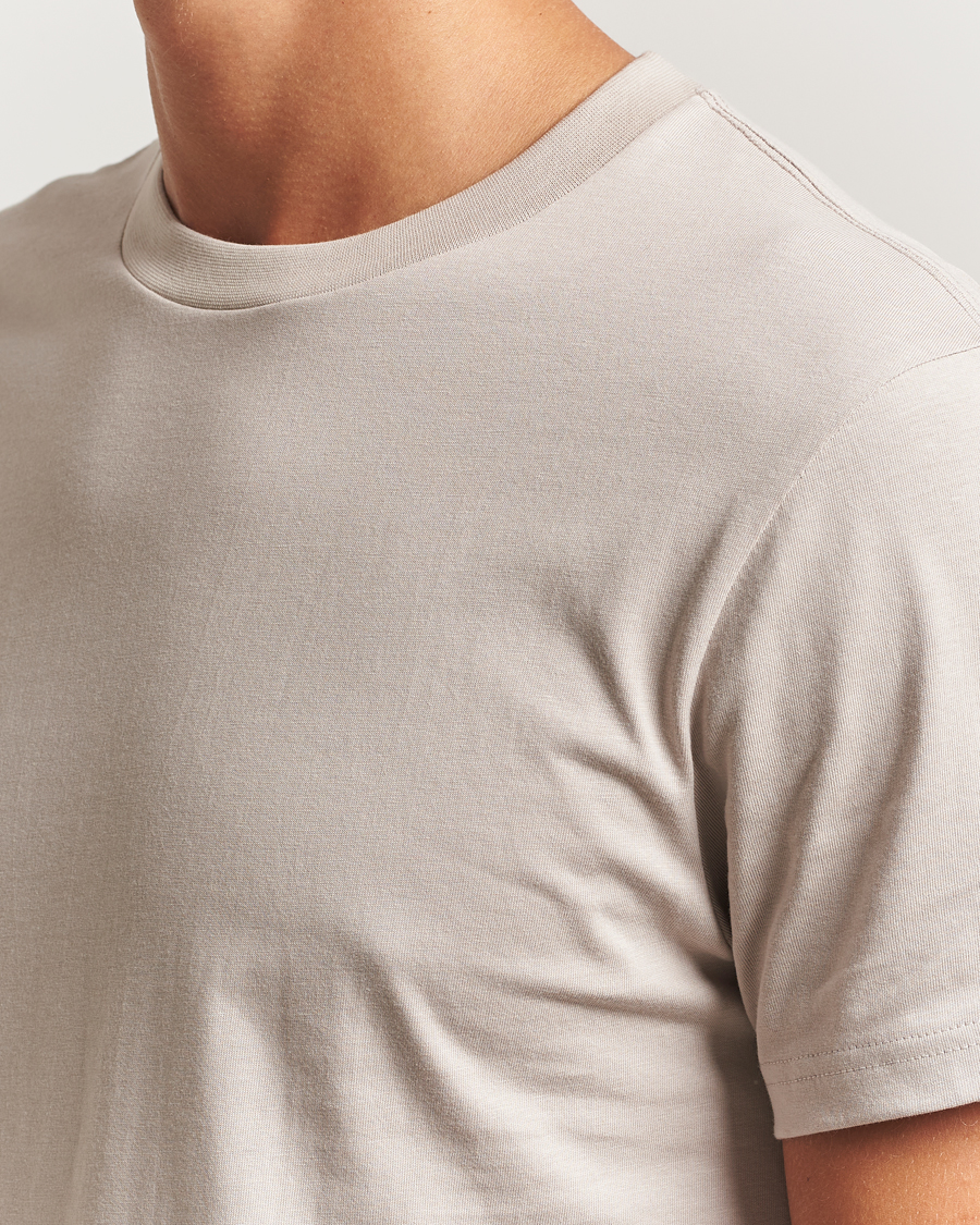 Herre | T-Shirts | Bread & Boxers | Crew Neck Regular T-Shirt Greige