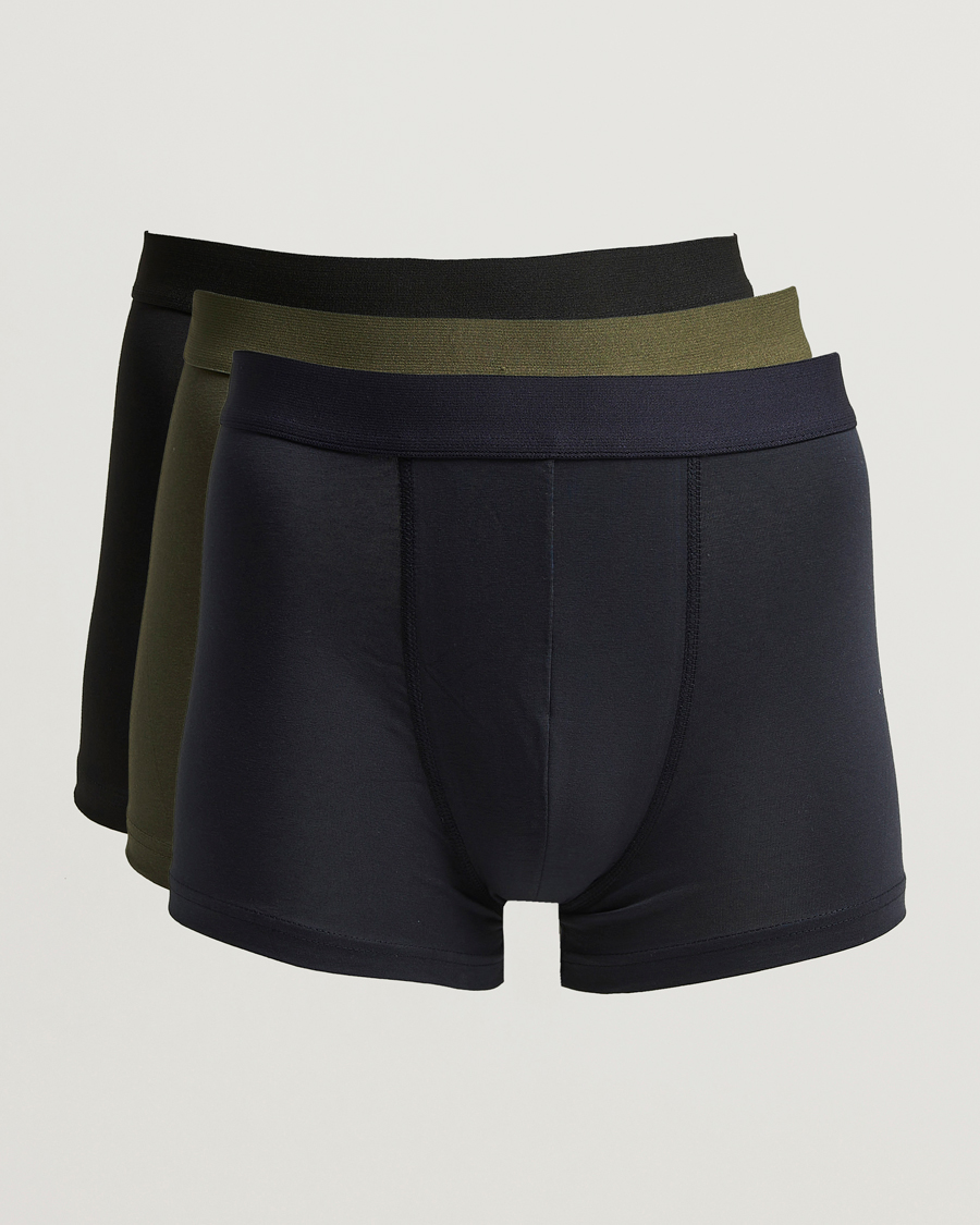 Herre | Undertøy | Bread & Boxers | 3-Pack Boxer Brief Black/Navy/Green