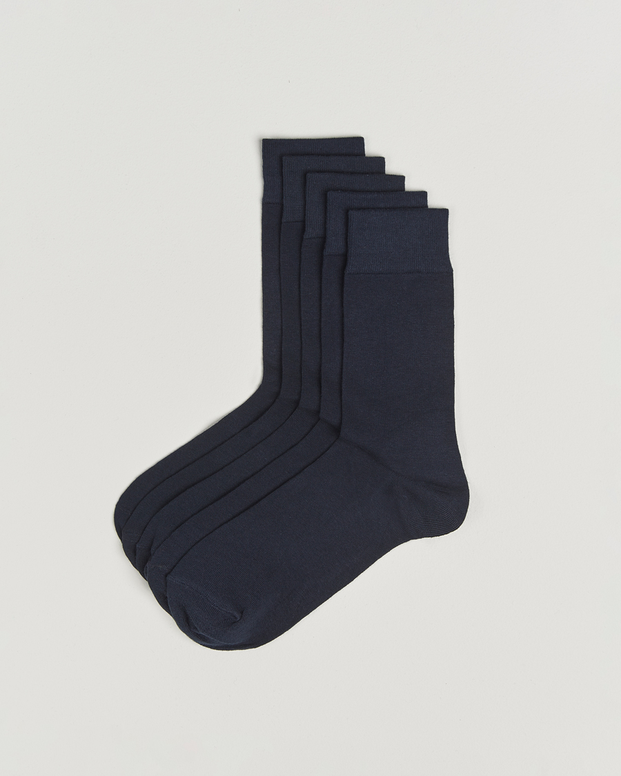 Herre | Undertøy | Bread & Boxers | 5-Pack Socks Dark Navy