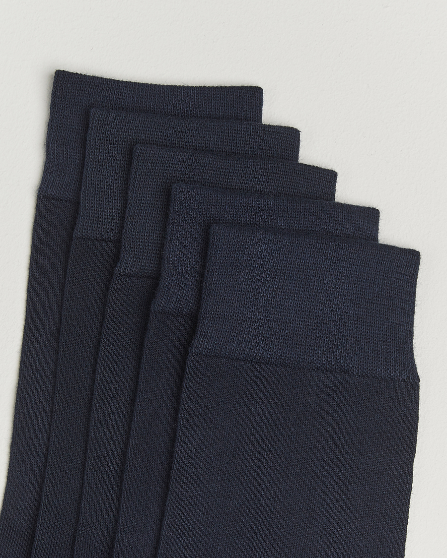 Herre | Undertøy | Bread & Boxers | 5-Pack Socks Dark Navy