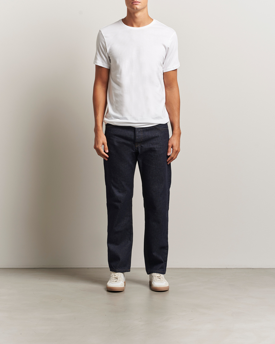 Herre | T-Shirts | Bread & Boxers | 2-Pack Lightweight Cotton T-Shirt White