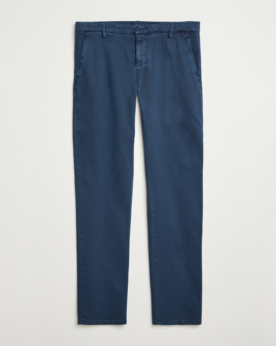 Herre | Bukser | Dondup | Spiritisimo Pleated Chinos Navy