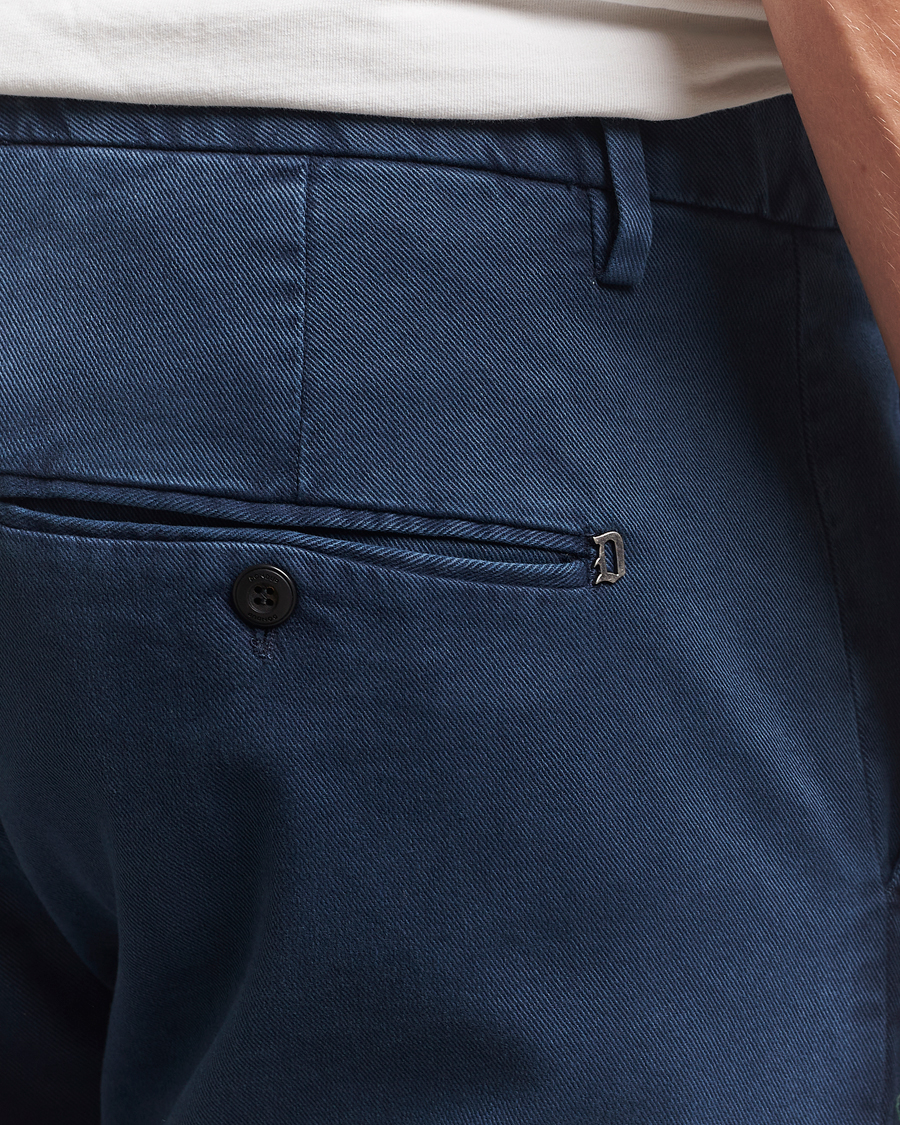 Herre | Bukser | Dondup | Spiritisimo Pleated Chinos Navy