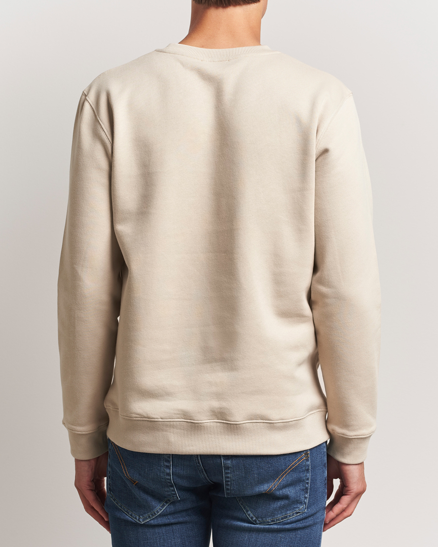 Herre | Gensere | Dondup | Logo Crew Neck Sweatshirt Ecru