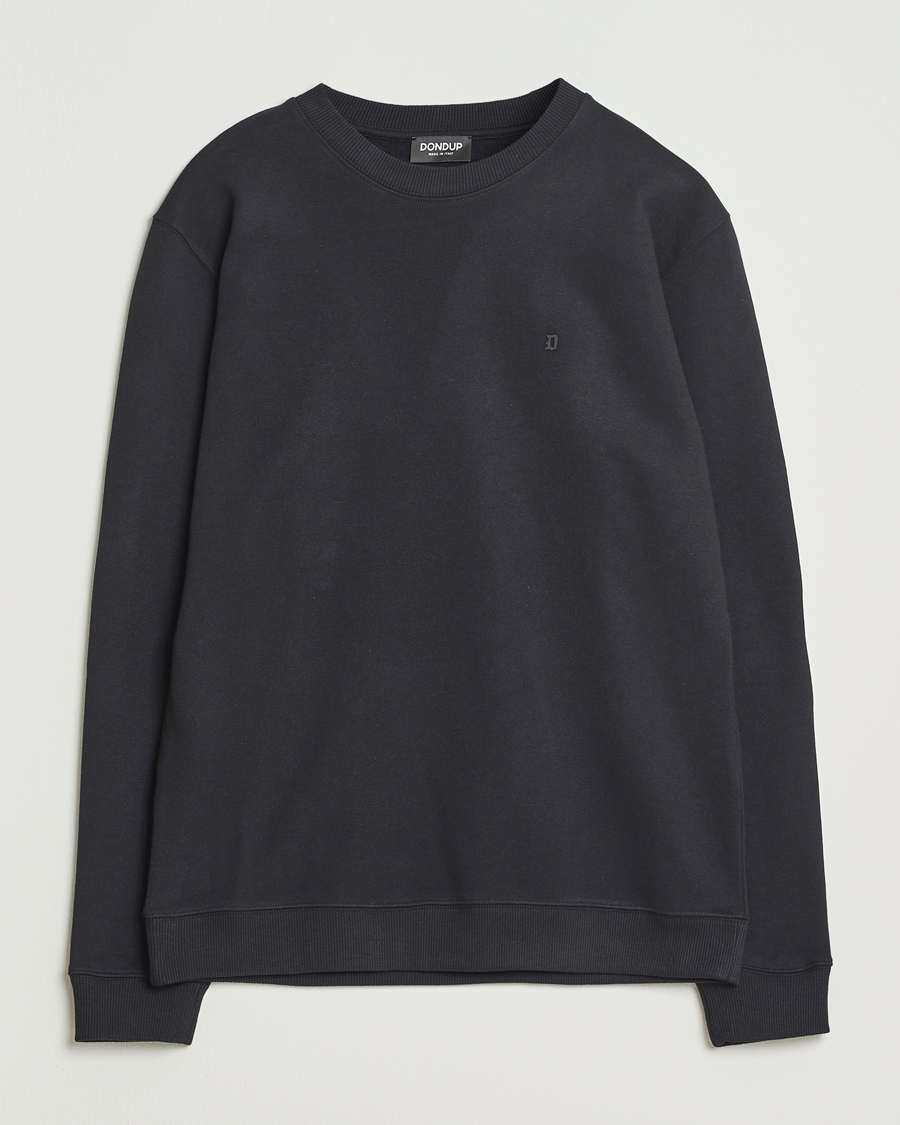 Herre | Gensere | Dondup | Logo Crew Neck Sweatshirt Black
