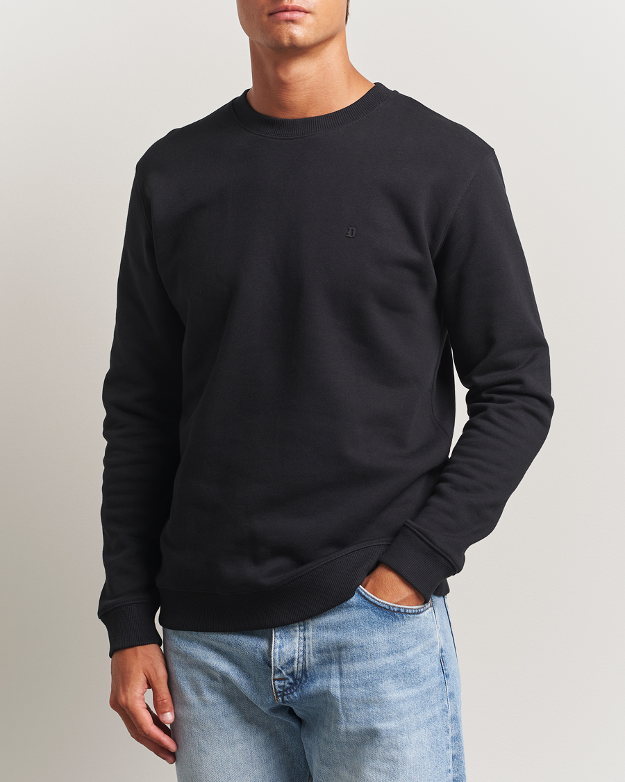 Herre | Gensere | Dondup | Logo Crew Neck Sweatshirt Black
