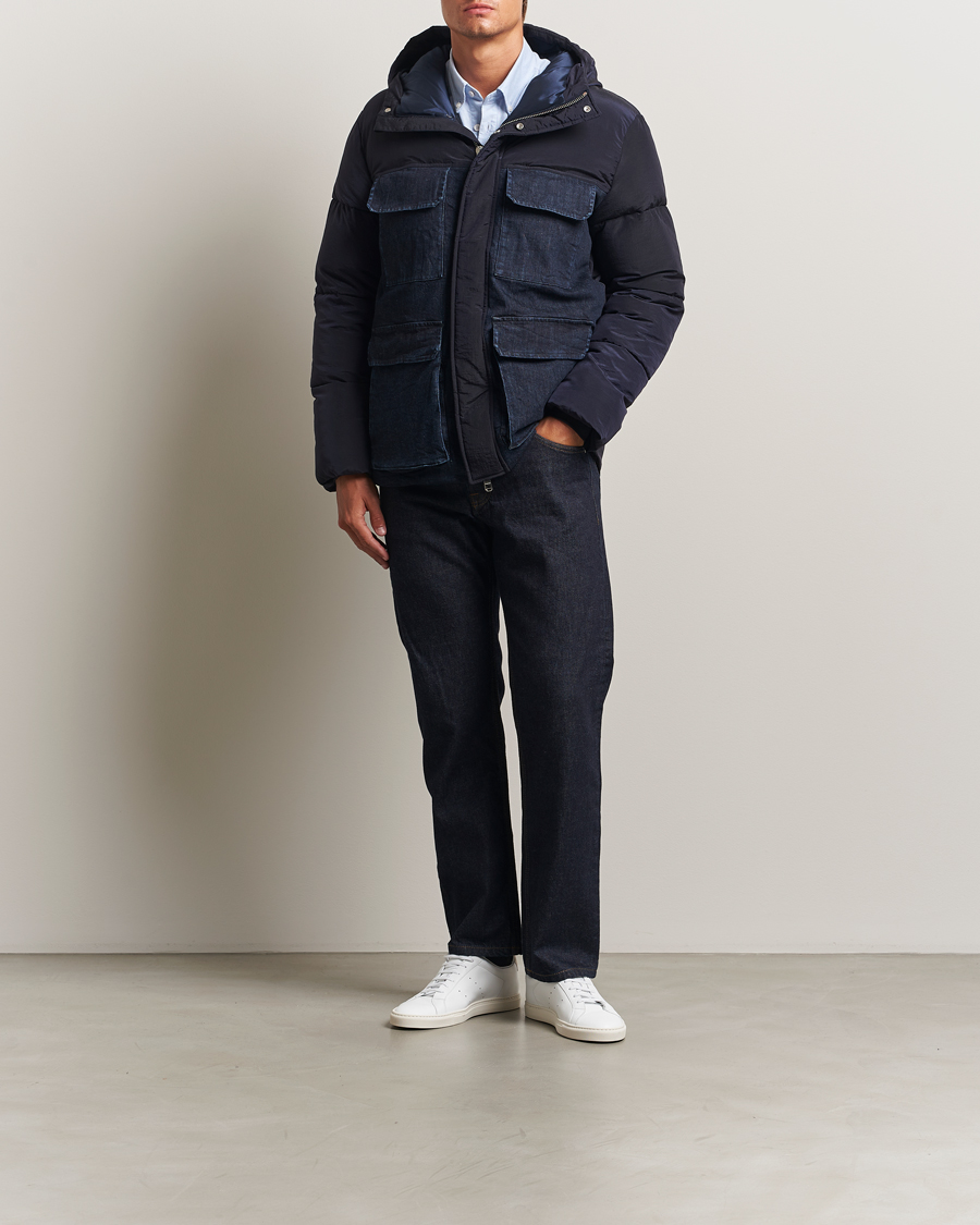 Herre | Jakker | Dondup | Puffy Hooded Down Jacket Navy