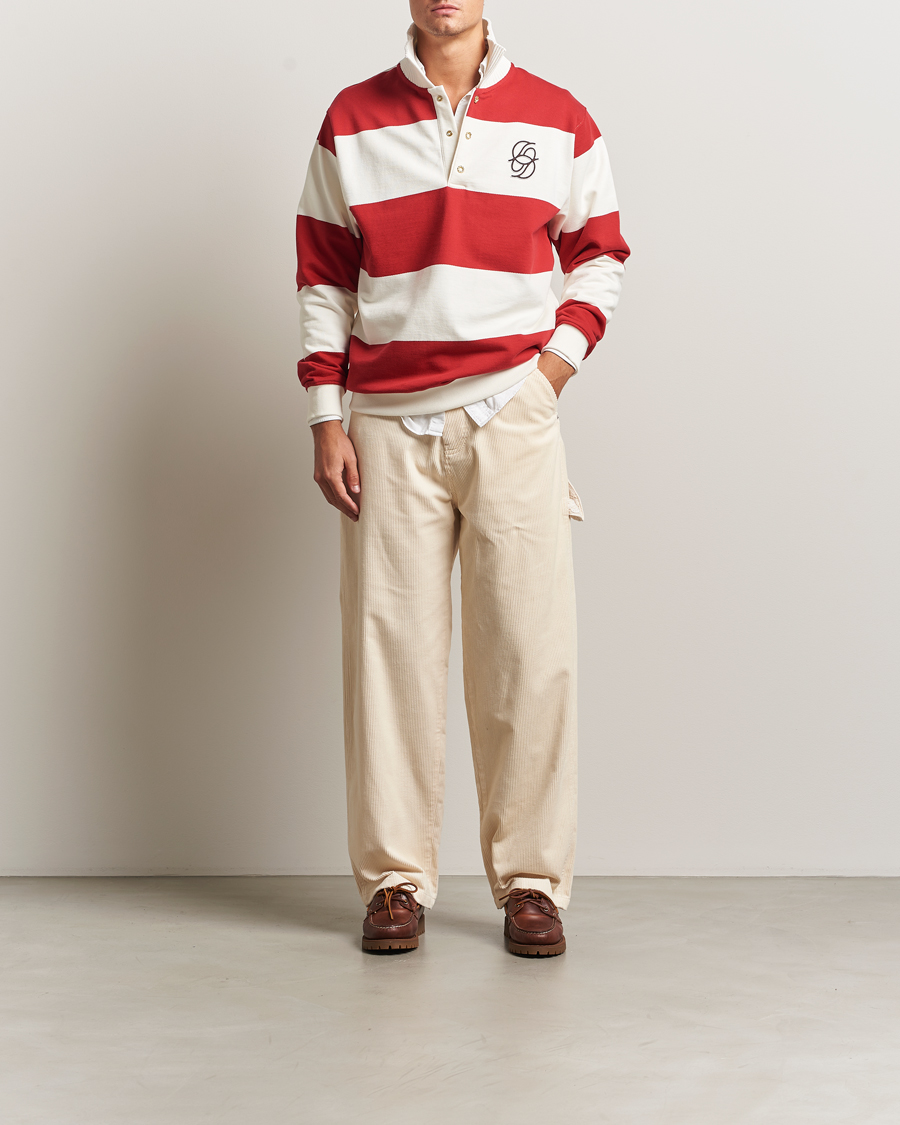 Herre | Bukser | Drôle de Monsieur | Baggy Corduroy Workwear Pants Ecru