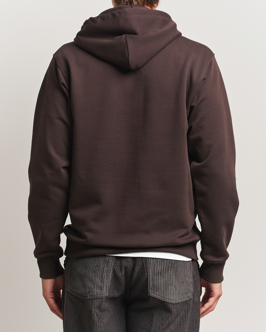 Herre | Gensere | Drôle de Monsieur | Classic Slogan Hoodie Dark Brown