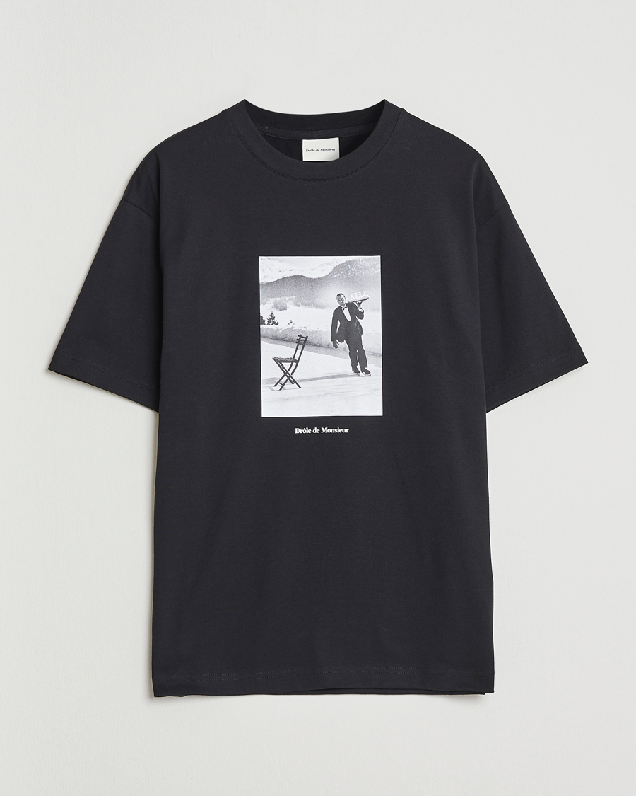 Herre | T-Shirts | Drôle de Monsieur | Ice Skating Waiter T-Shirt Black