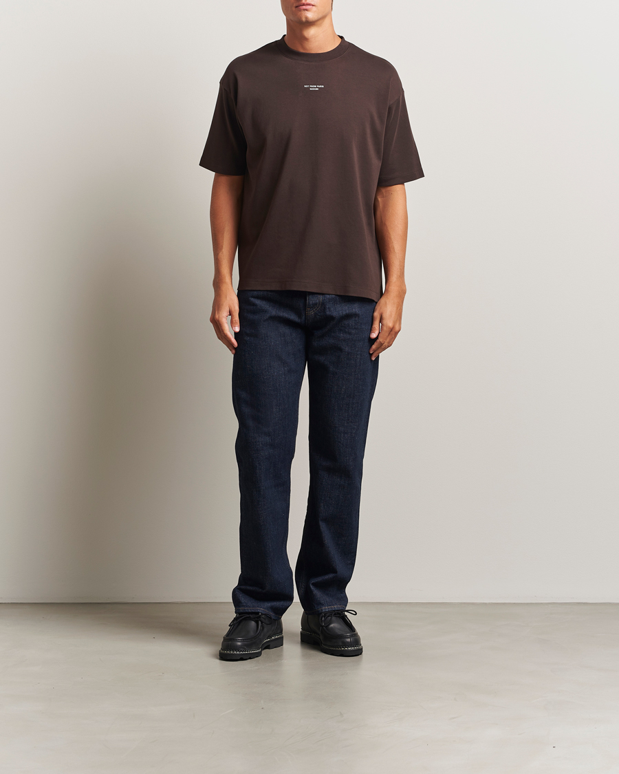 Herre | T-Shirts | Drôle de Monsieur | Classic Slogan T-Shirt Dark Brown