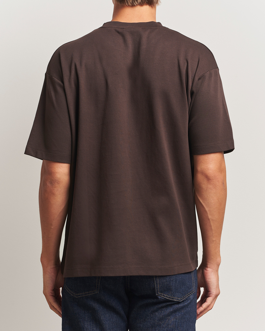 Herre | T-Shirts | Drôle de Monsieur | Classic Slogan T-Shirt Dark Brown