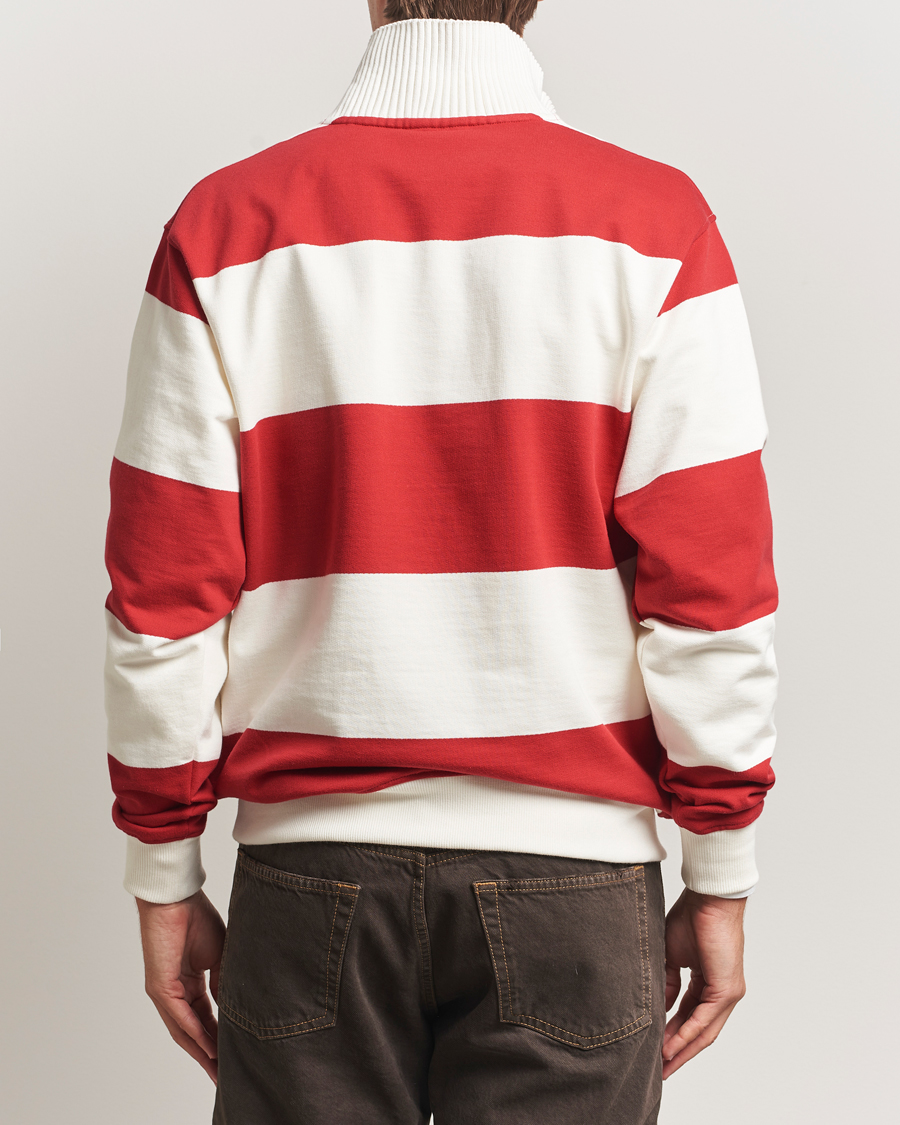 Herre | Gensere | Drôle de Monsieur | Barstriped Rugger Red/White