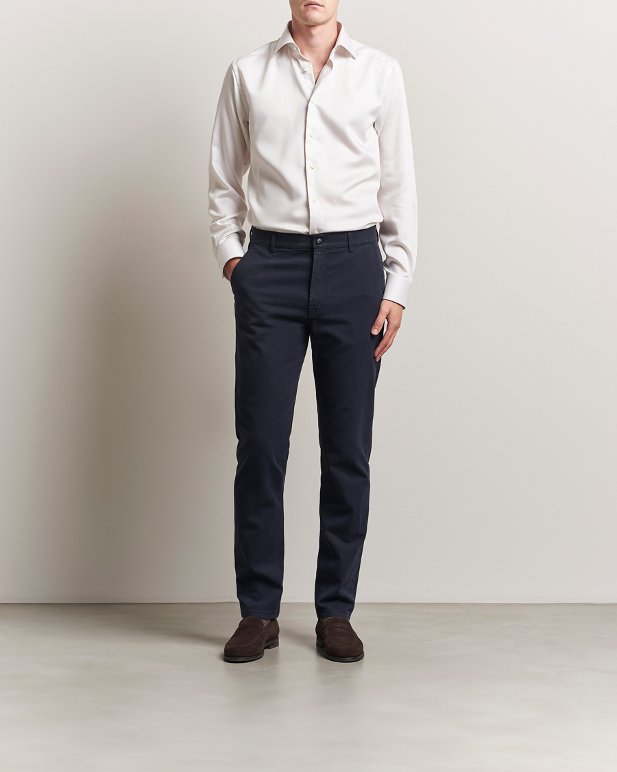 Herre | Skjorter | Eton | Slim Fit Fine Twill Shirt Light Beige