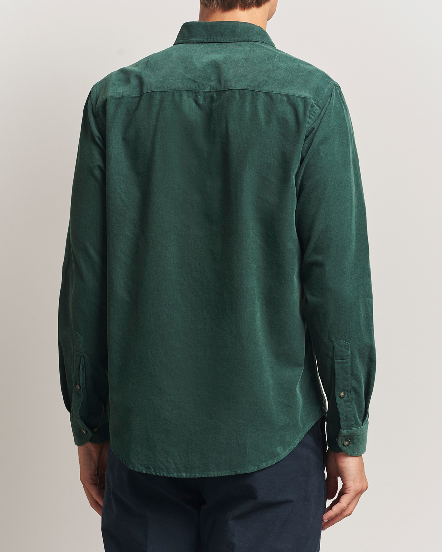 Herre | Skjorter | Eton | Casual Fit Corduroy Shirt Dark Green