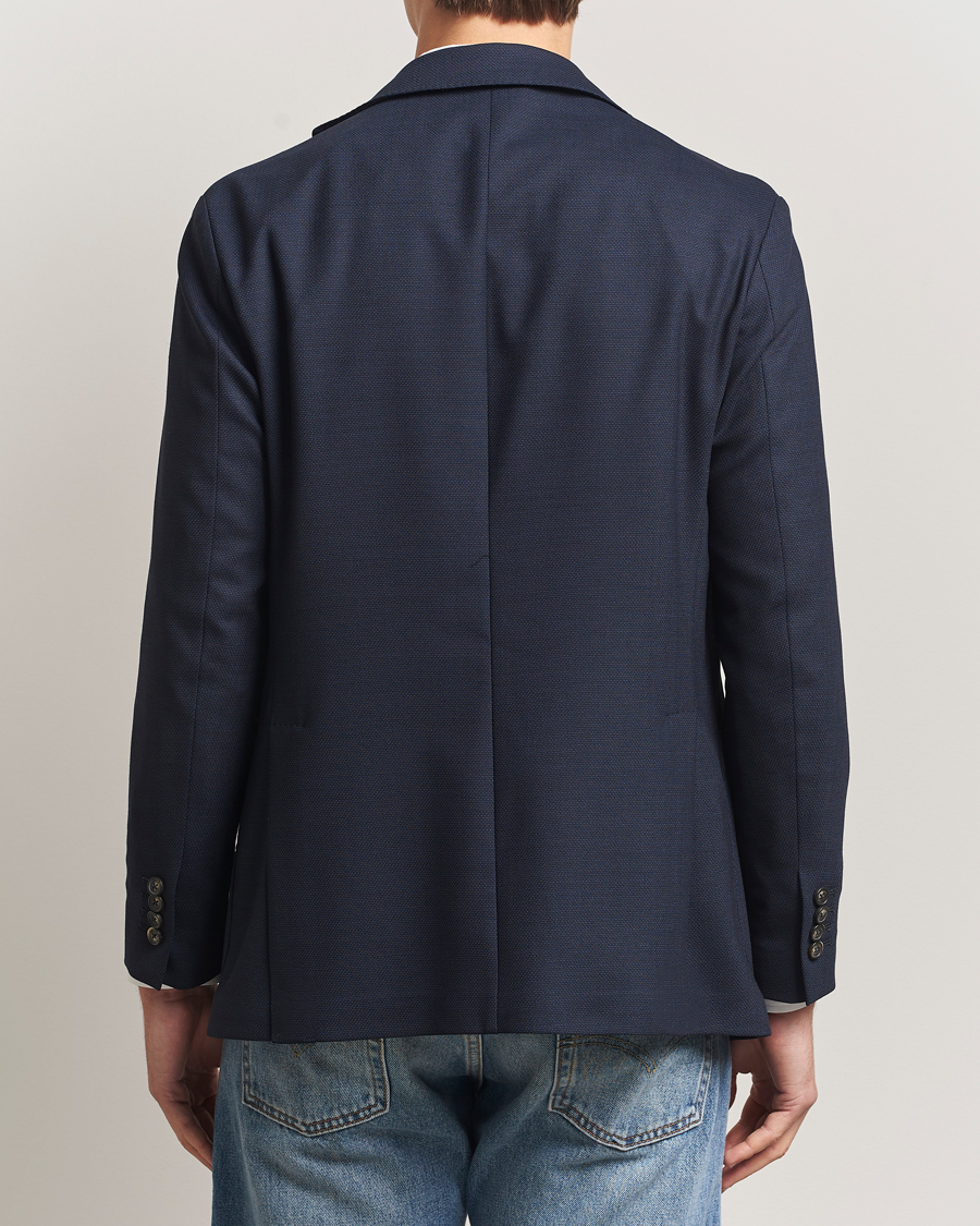 Herre | Dressjakker | Eton | Wool Lana Tech Soft Blazer Navy Blue