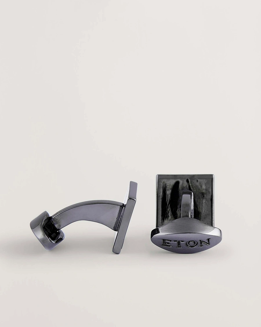 Herre | Mansjettknapper | Eton | Mother of Pearl Cufflink Dark Grey