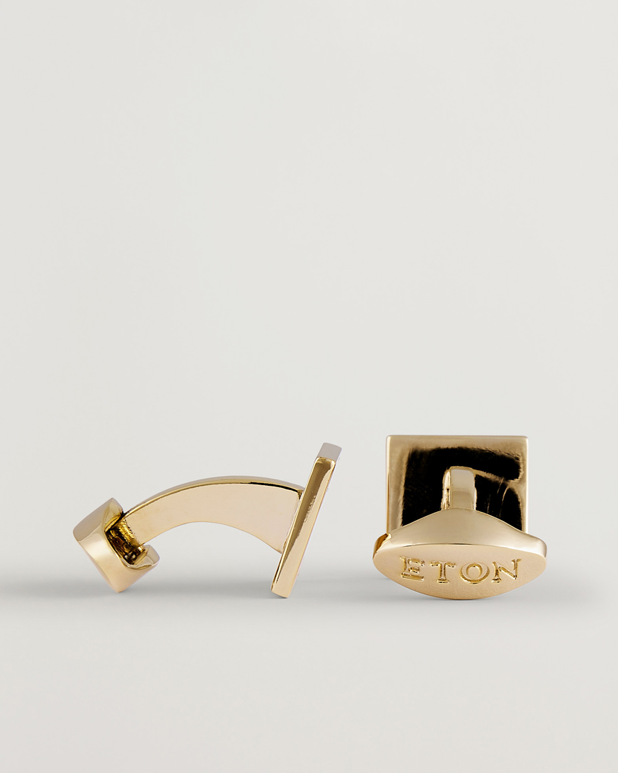 Herre | Mansjettknapper | Eton | Mother of Pearl Cufflink Beige