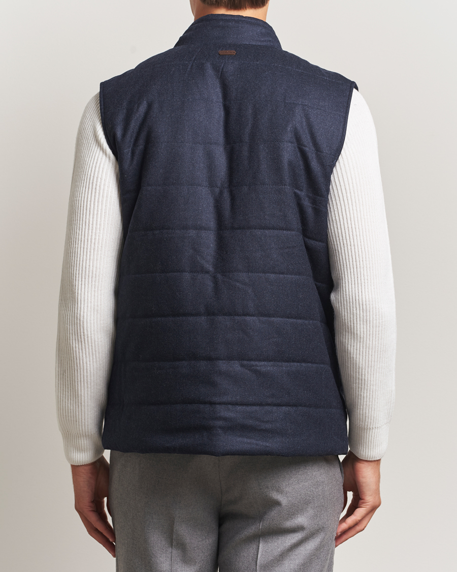 Herre | Vester | Eton | Wool Padded Vest Navy