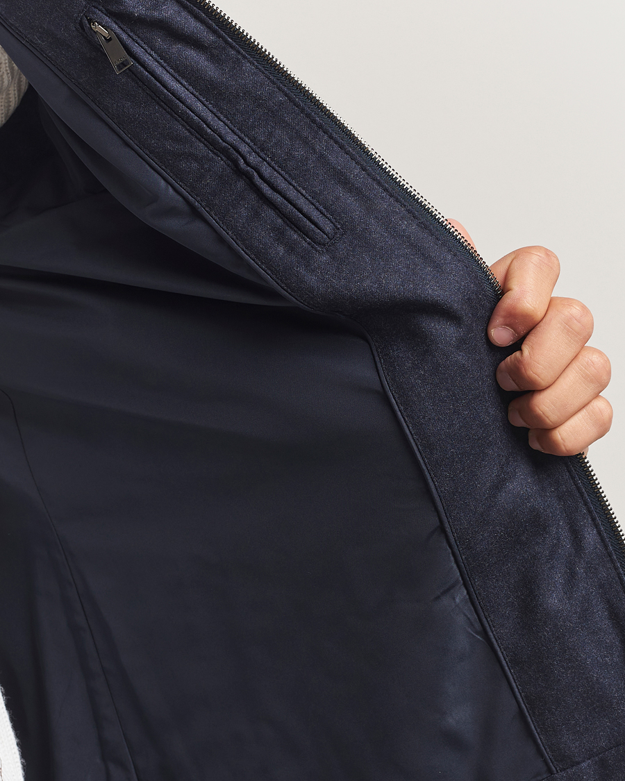 Herre | Vester | Eton | Wool Padded Vest Navy