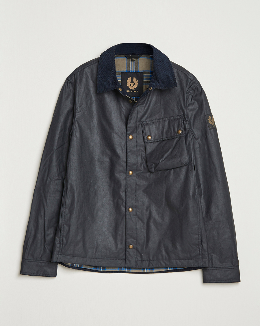 Herre | Jakker | Belstaff | Ground Wax Jacket Dark Navy