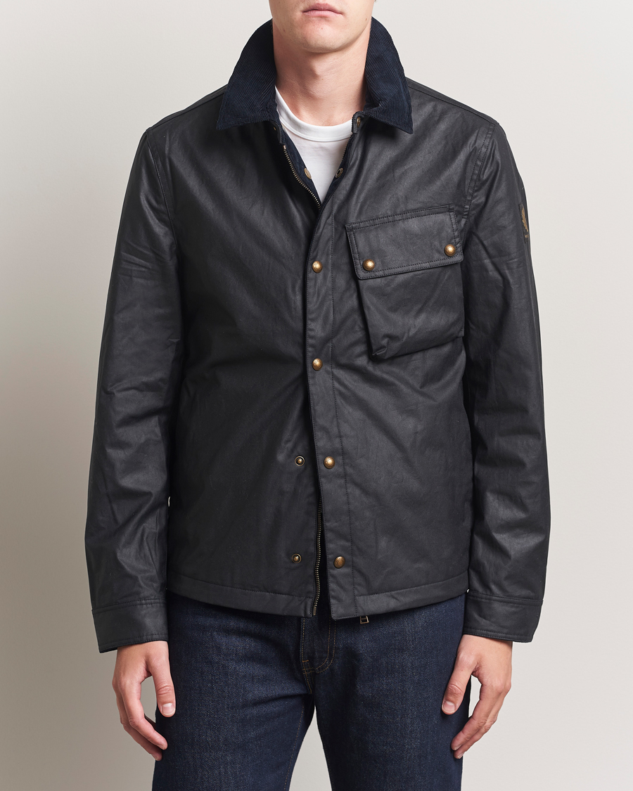 Herre | Jakker | Belstaff | Ground Wax Jacket Dark Navy