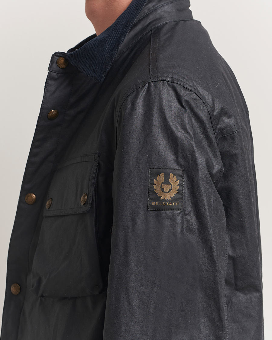 Herre | Jakker | Belstaff | Ground Wax Jacket Dark Navy