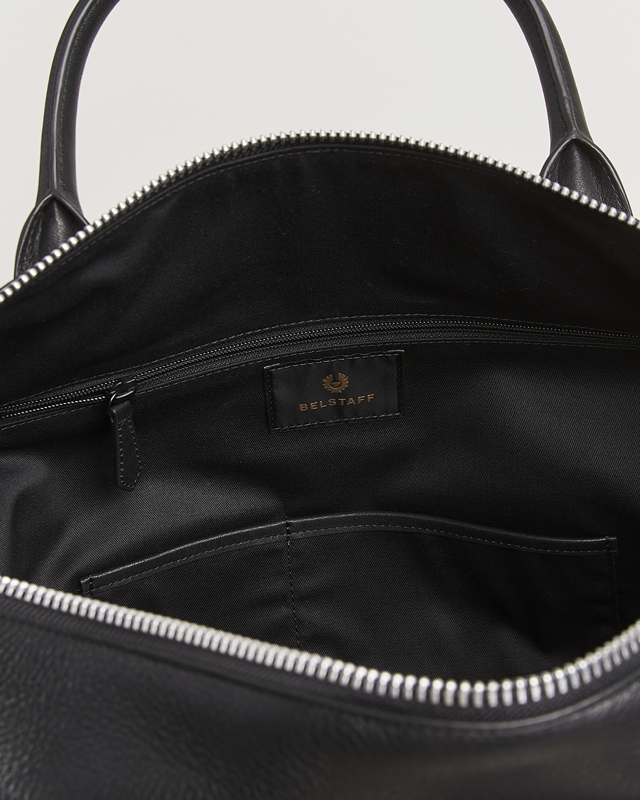 Herre | Vesker | Belstaff | Ronson Leather Weekender Bag Black
