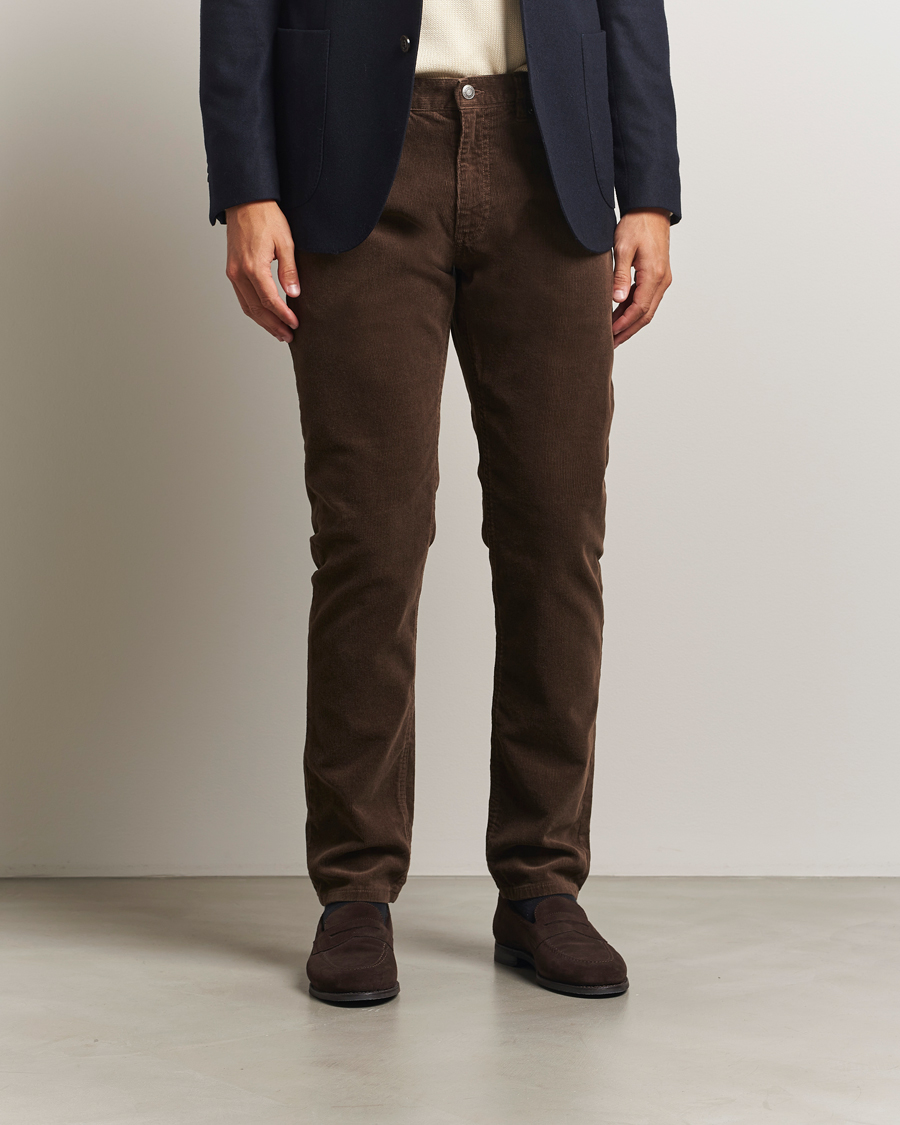 Herre | Bukser | Gant | Cord 5-Pocket Jeans Rich Brown