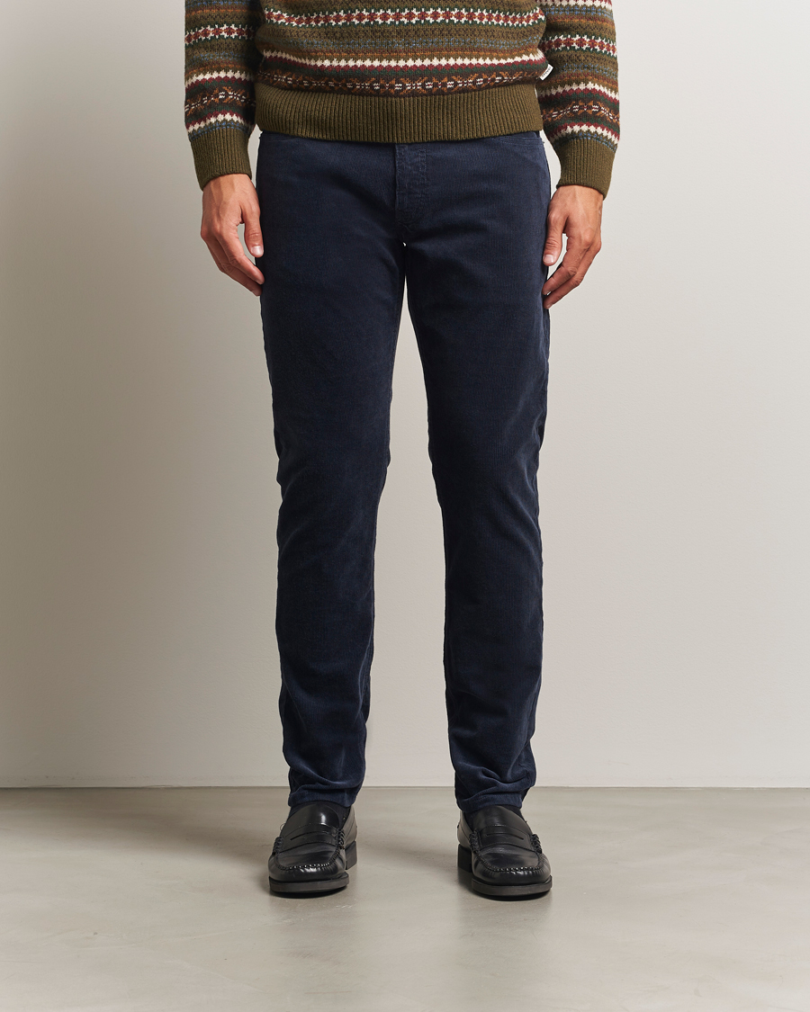Herre | Bukser | Gant | Cord 5-Pocket Jeans Evening Blue