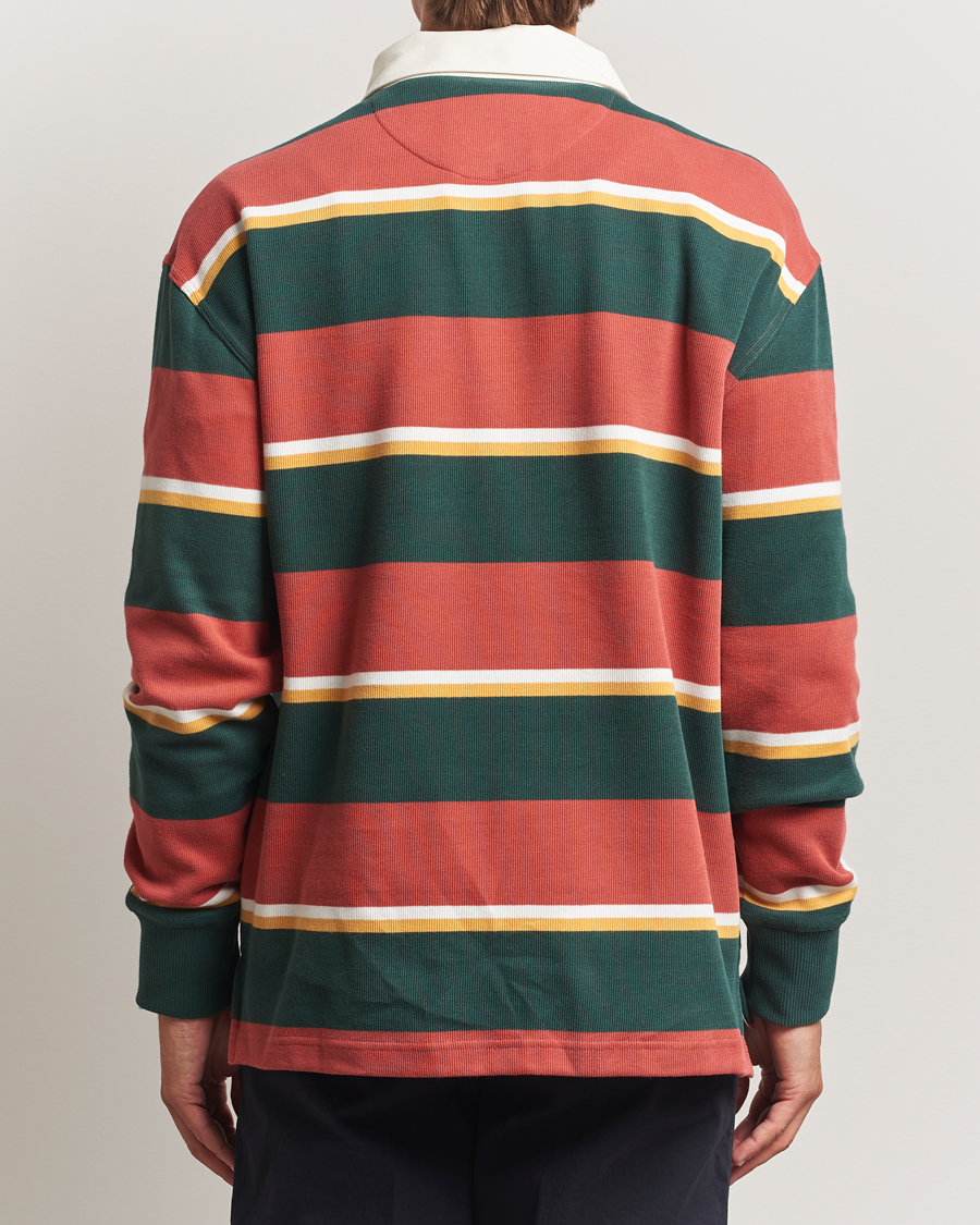 Herre | Gensere | GANT | Striped Heavy Rugger Modern Rust