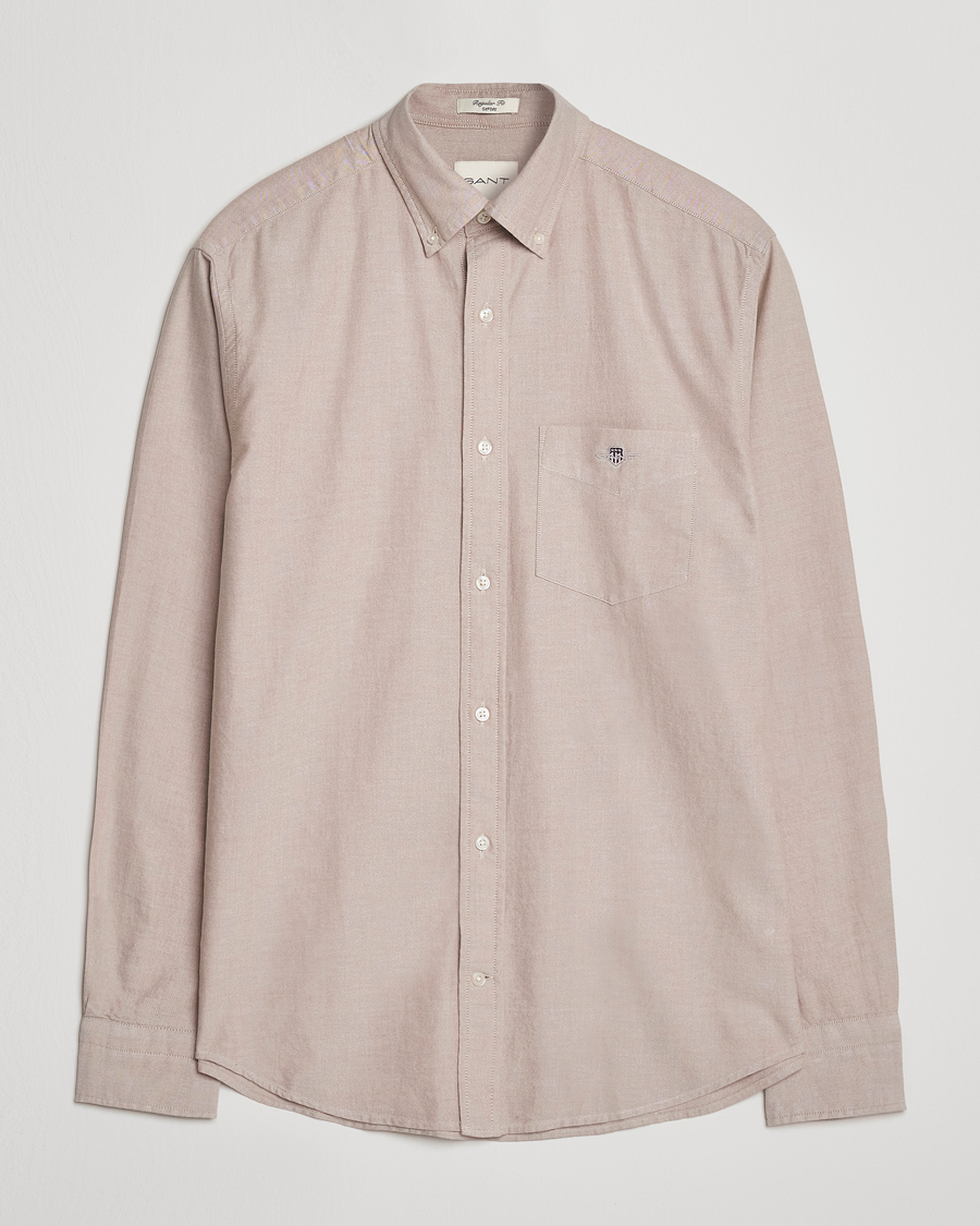 Herre | Skjorter | GANT | Regluar Fit Classic Oxford Shirt Warm Khaki