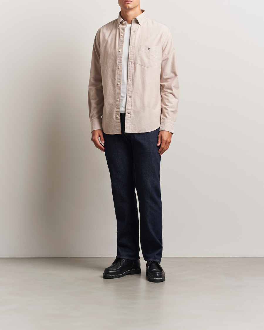 Herre | Skjorter | GANT | Regluar Fit Classic Oxford Shirt Warm Khaki