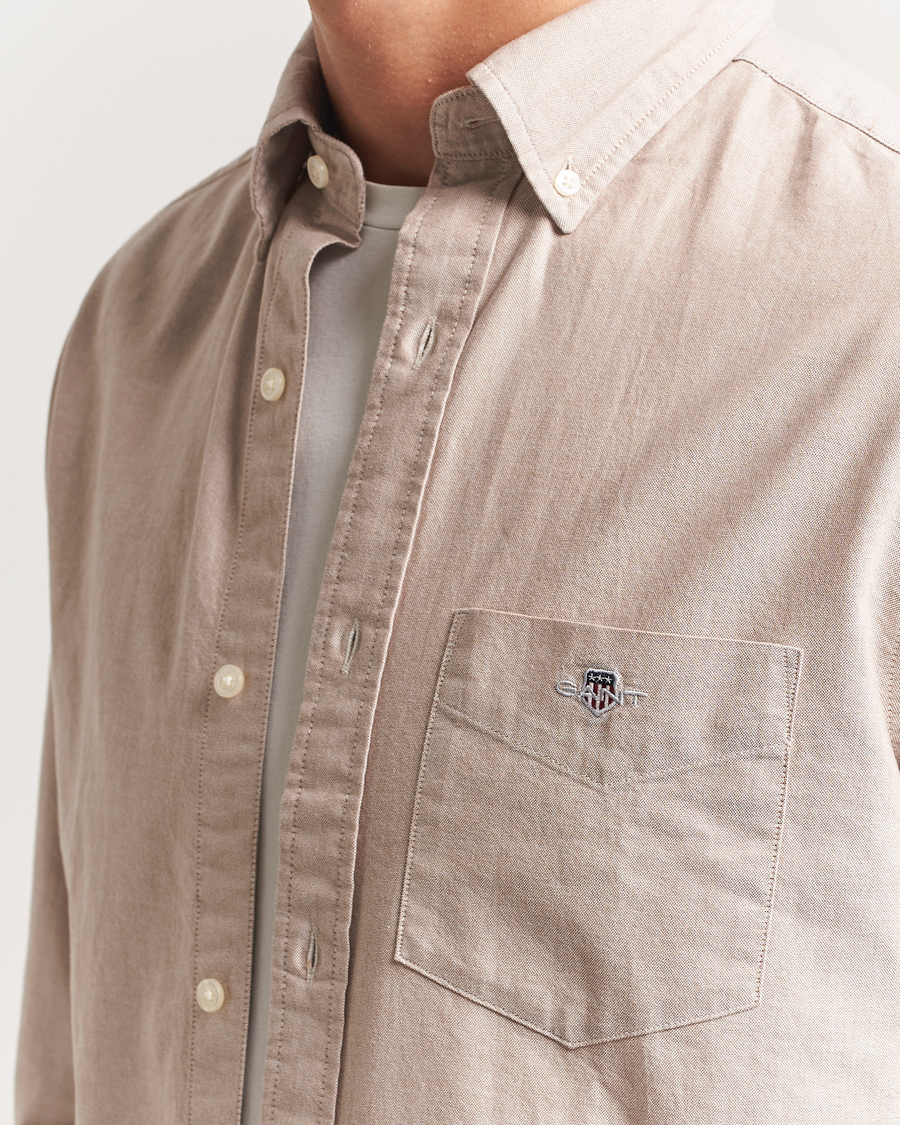 Herre | Skjorter | GANT | Regluar Fit Classic Oxford Shirt Warm Khaki