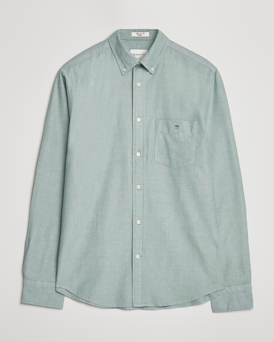 Herre | Skjorter | GANT | Regluar Fit Classic Oxford Shirt Forest Green