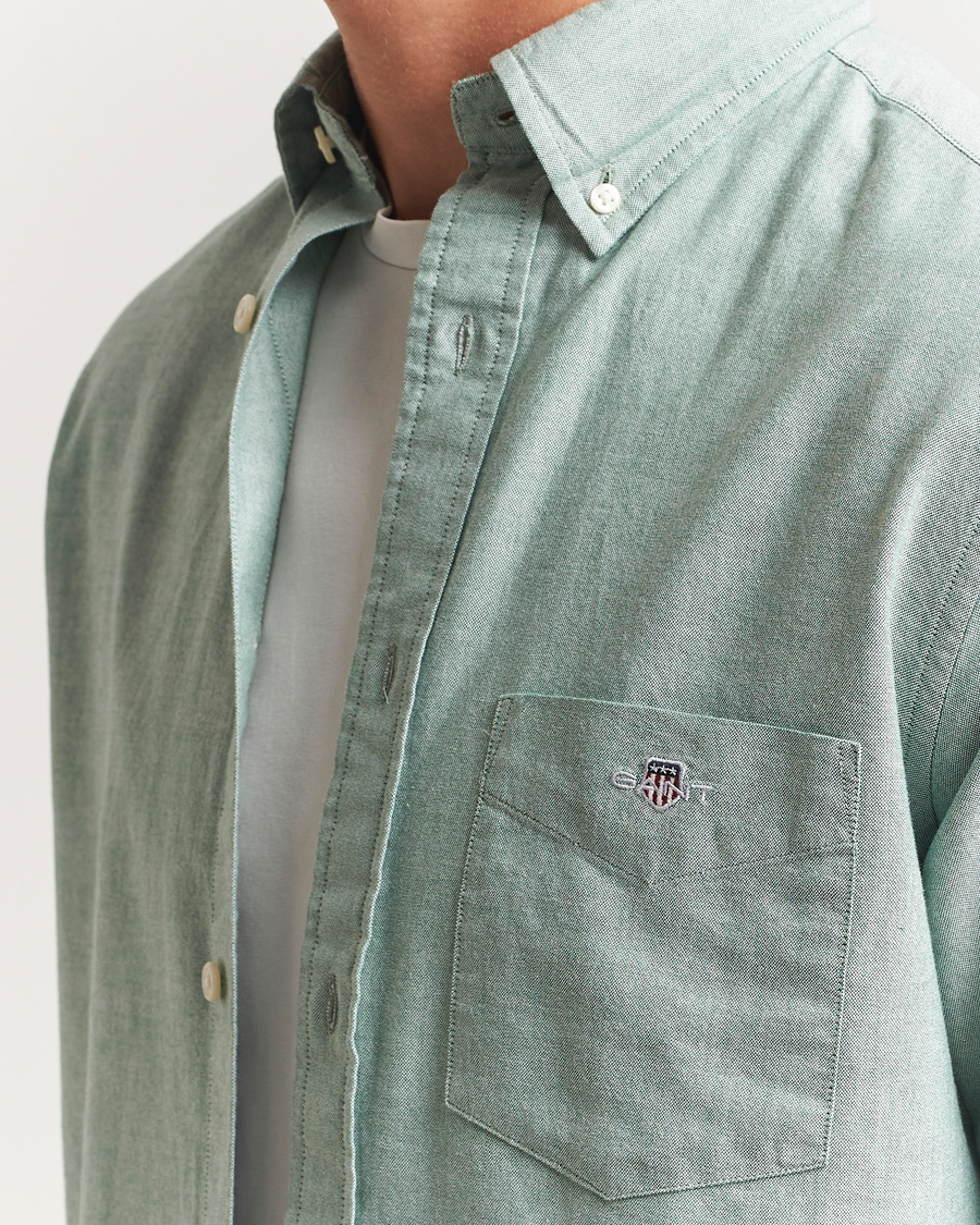 Herre | Skjorter | GANT | Regluar Fit Classic Oxford Shirt Forest Green
