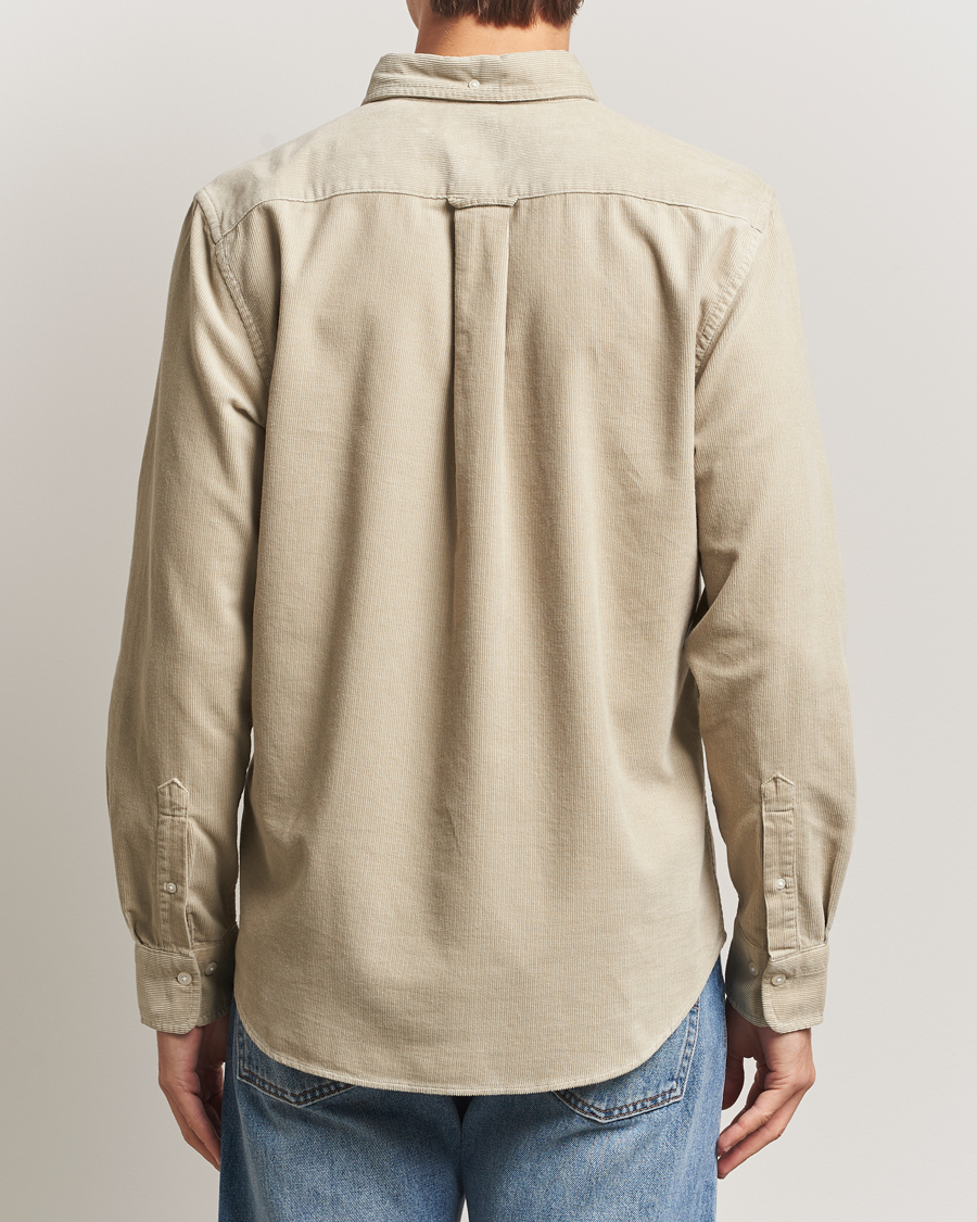 Herre | Skjorter | GANT | Regular Fit Corduroy Shirt Greige