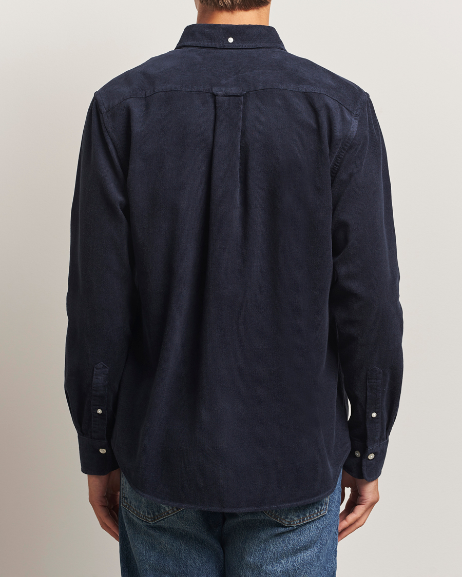 Herre | Skjorter | Gant | Regular Fit Corduroy Shirt Evening Blue
