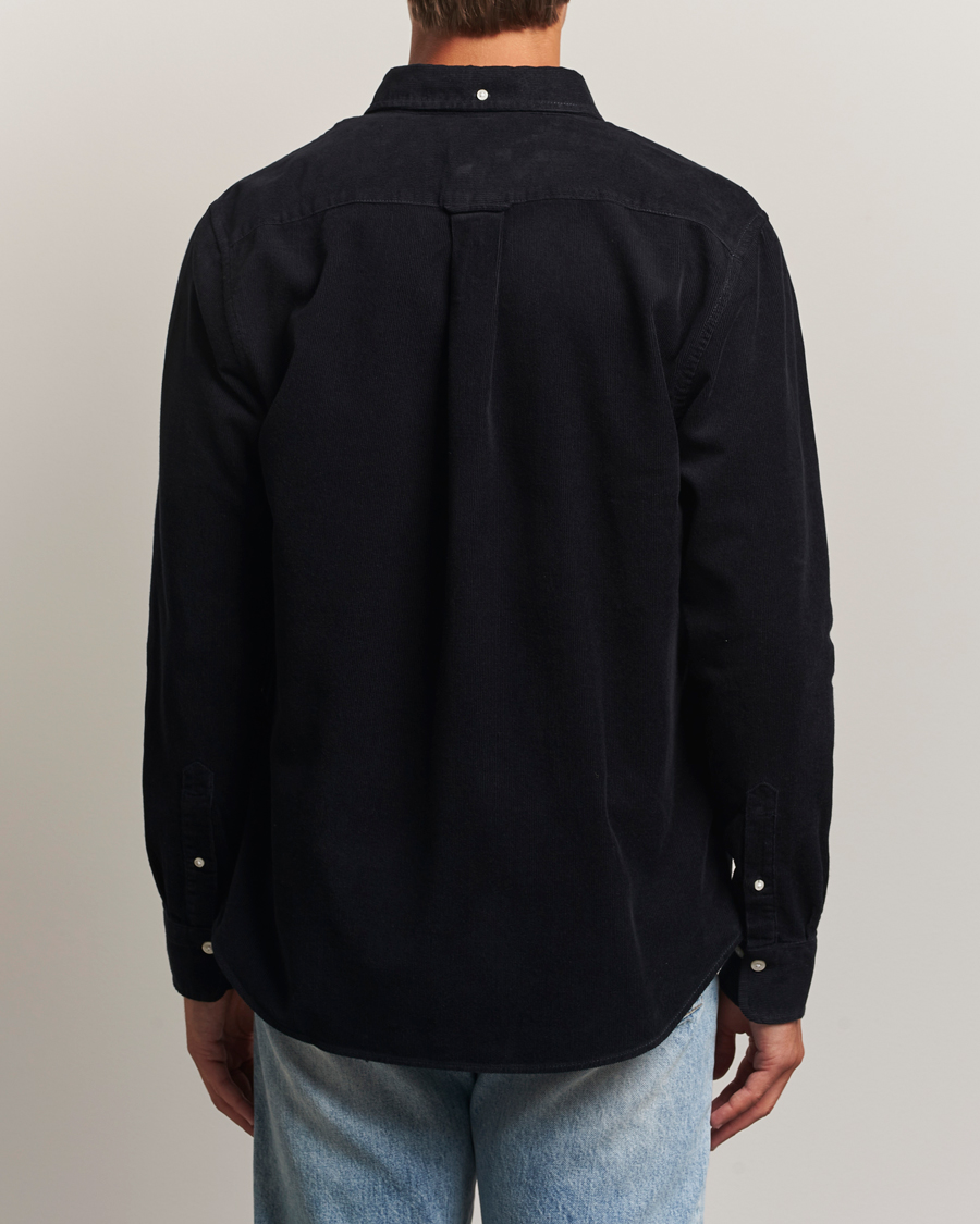 Herre | Skjorter | GANT | Regular Fit Corduroy Shirt Black