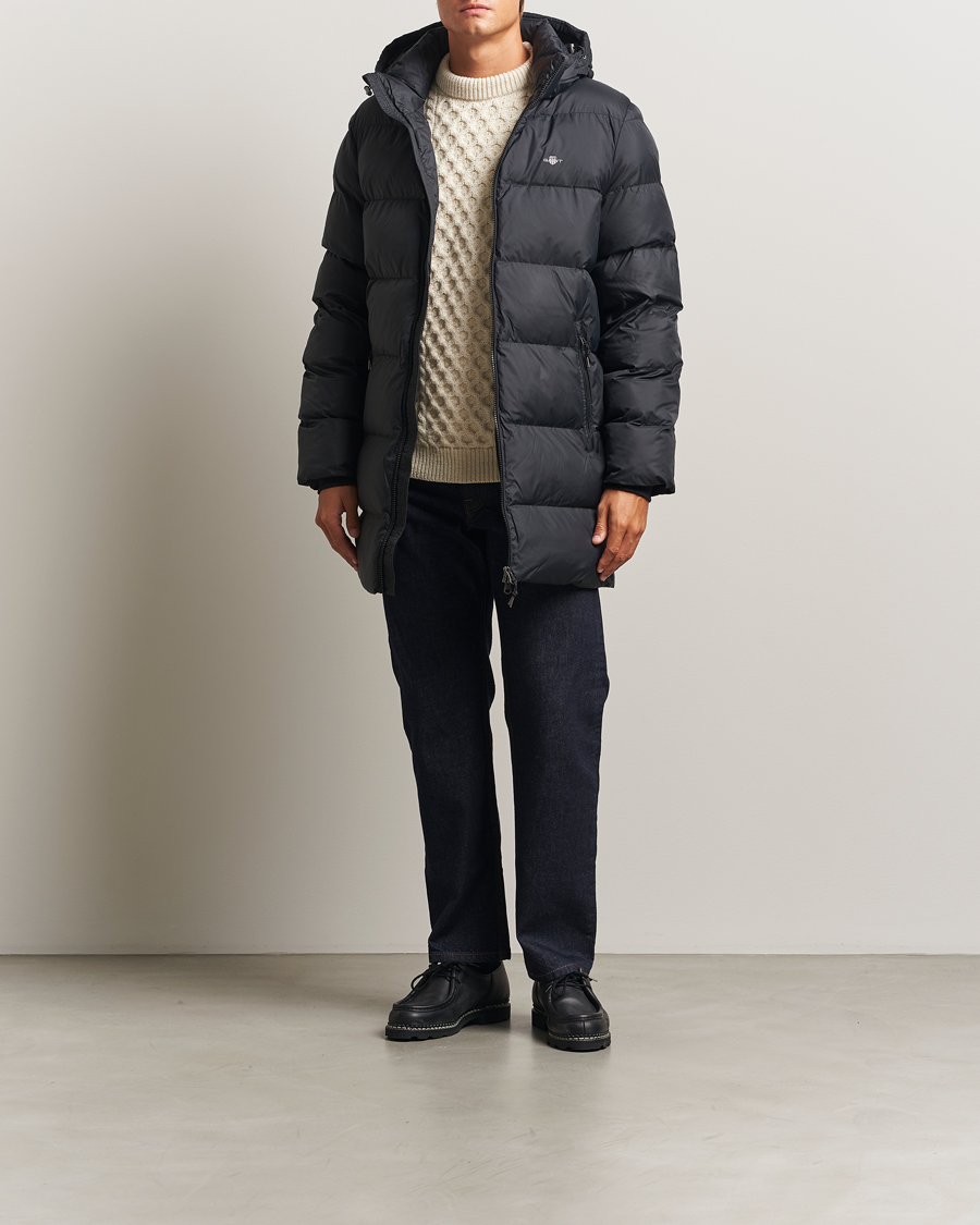 Herre | Jakker | GANT | The Active Cloud Mid Length Jacket Black