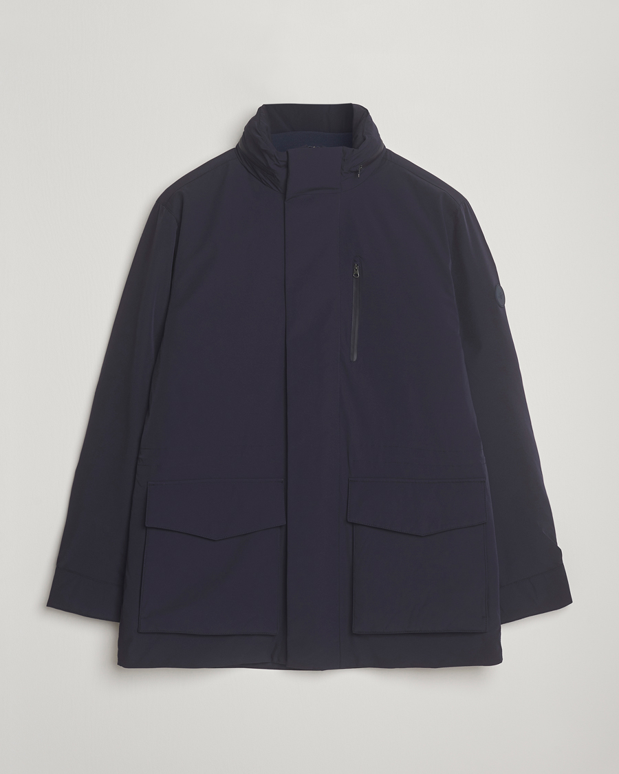 Herre | Jakker | GANT | Double Mid Length Field Jacket Evening Blue