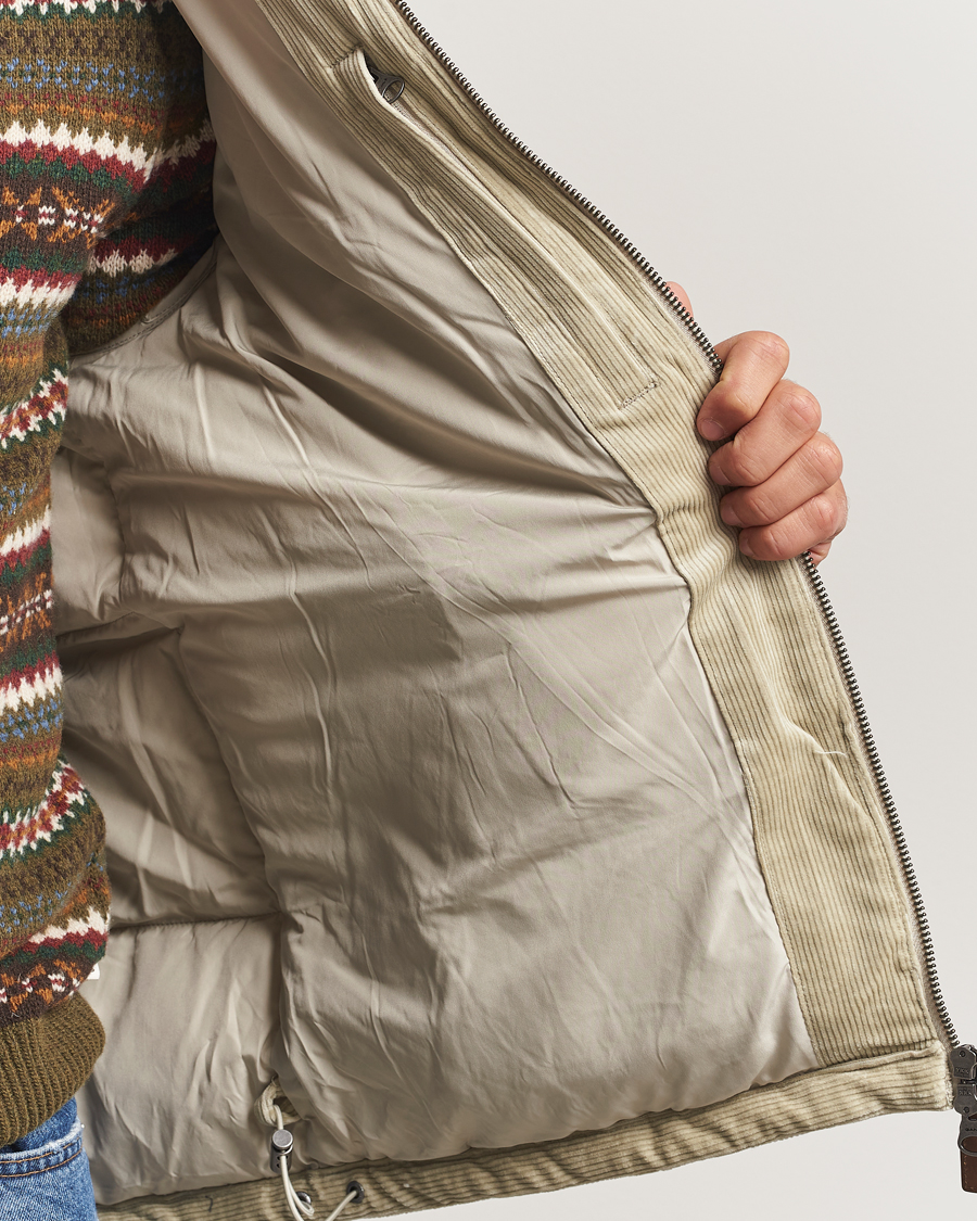 Herre | Jakker | GANT | Corduroy Down Puffer Jacker Greige
