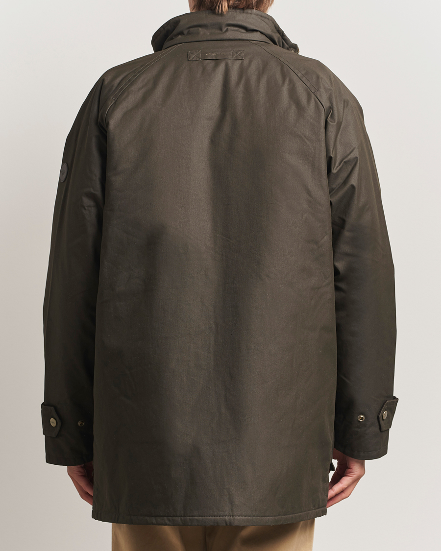 Herre | Jakker | GANT | Double Decker Waxed Jacket Dark Sage