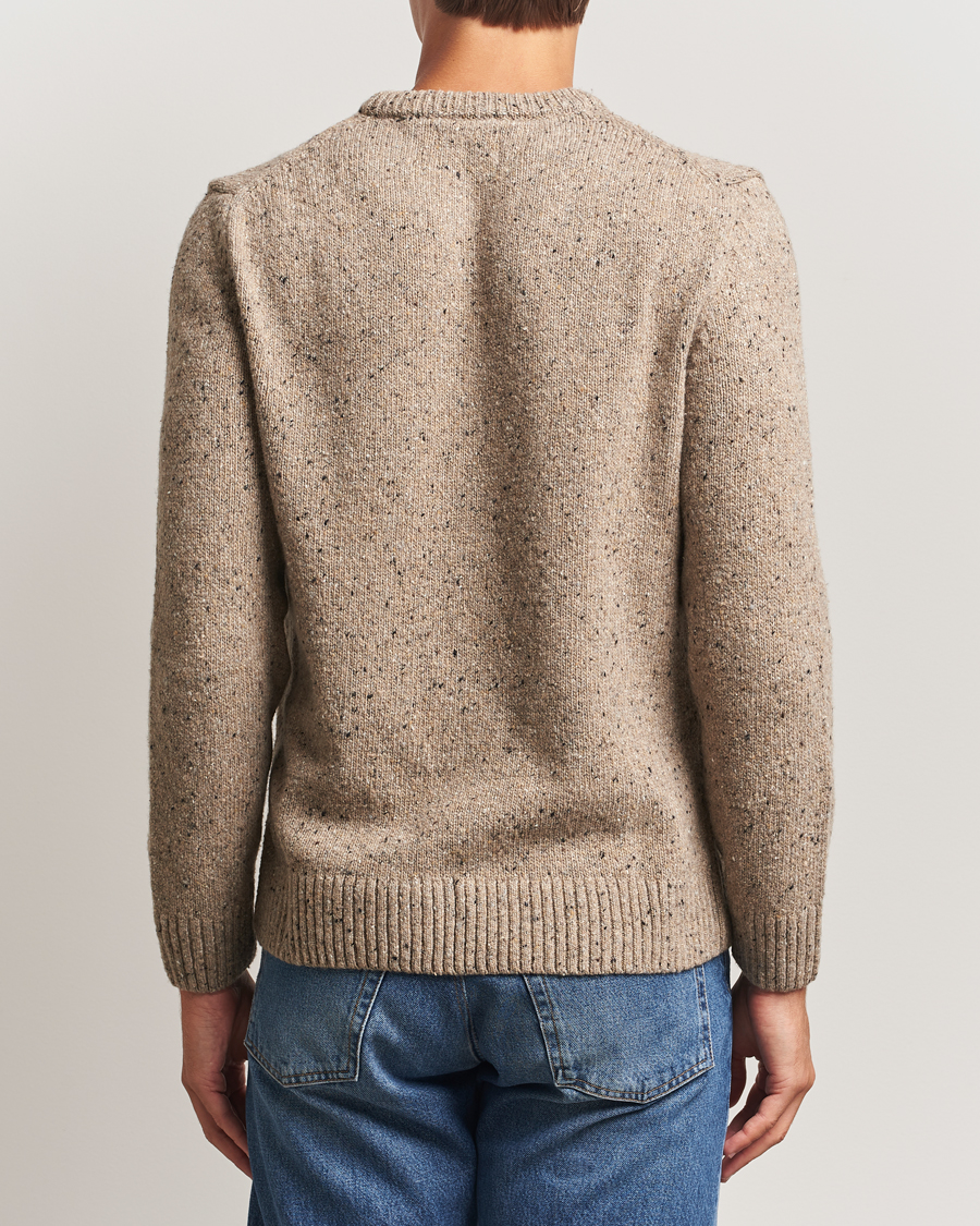 Herre | Gensere | GANT | Neps Wool Crew Neck Sand Melange